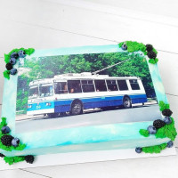 Торт троллейбус