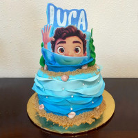 Торт в морском стиле с Лукой
