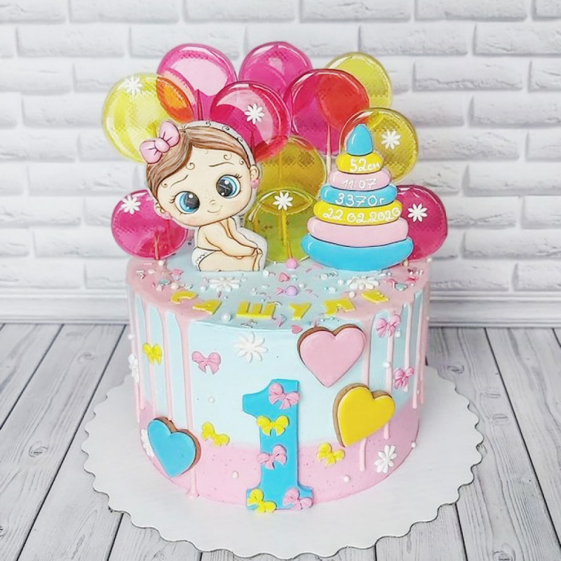 Торт принцесса 1 год