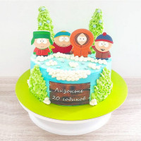 Торт c героями из South Park