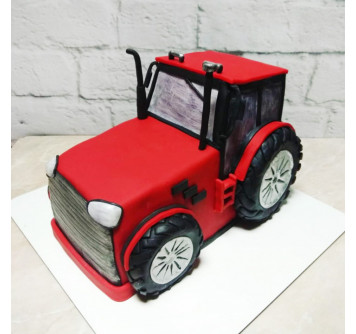 Торт в форме трактора