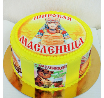 Торт на славянский праздник Масленицу
