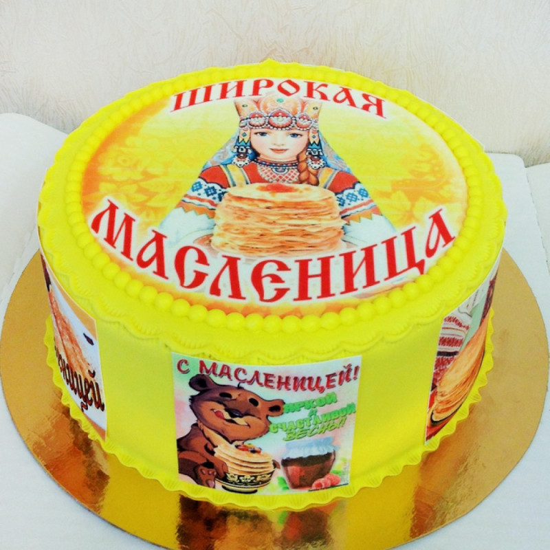 Торт на славянский праздник Масленицу