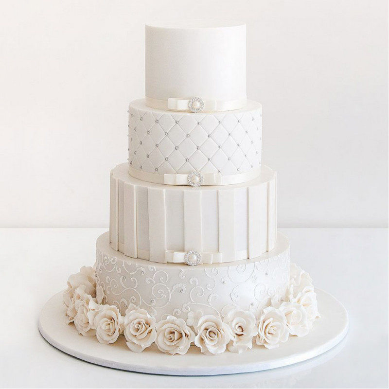 Свадебный торт в стиле шик