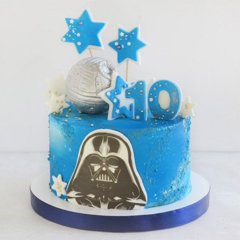 Торт на 10 лет в стиле Звездные войны