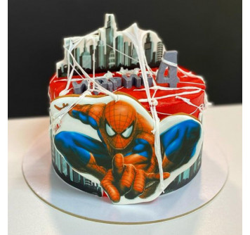 Торт для мальчика 4 года Человек паук