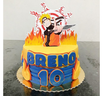 Торт с изображением Наруто