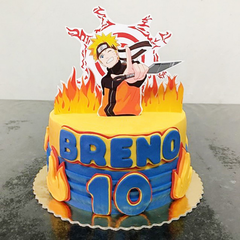 Торт с изображением Наруто