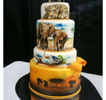 Свадебный торт в стиле сафари