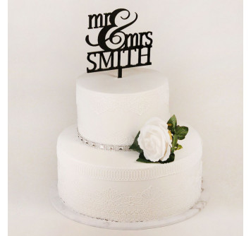 Свадебный торт Мистер и Миссис Смит