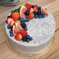 Торт без глютена, яиц и молока