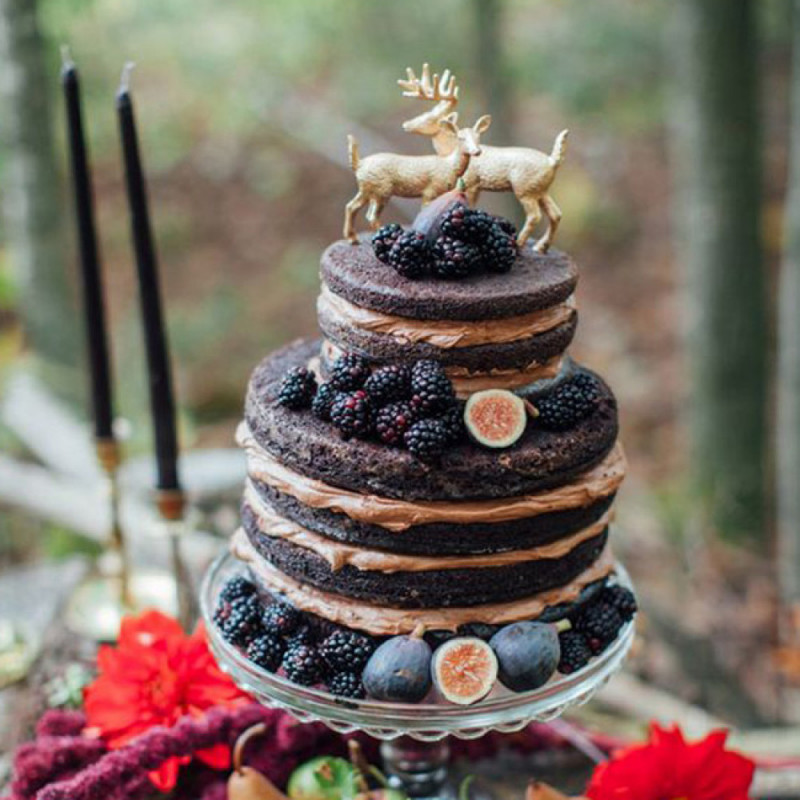 Свадебный торт с оленями