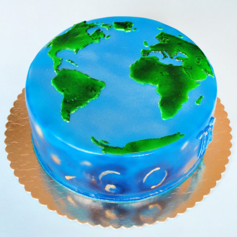 Торт планета Земля
