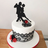 Свадебный торт с танцевальной темой