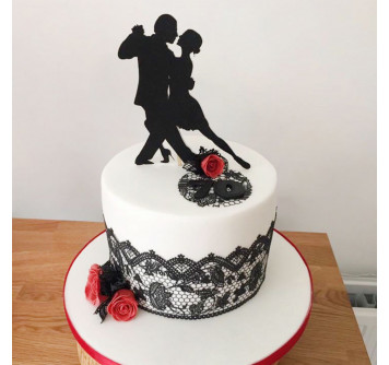 Свадебный торт с танцевальной темой