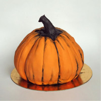 Торт в виде тыквы