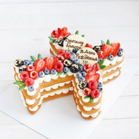 Торт самолет из крема