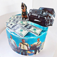 Торт ГТА на день рождения мальчику