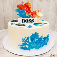 Торт золотая рыбка для босса