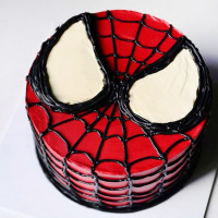 Торт Человек паук из крема