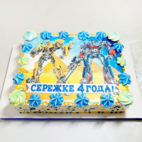 Кремовый торт Трансформеры
