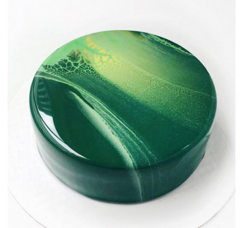 Зеленый муссовый торт