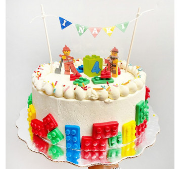 Кремовый торт Лего