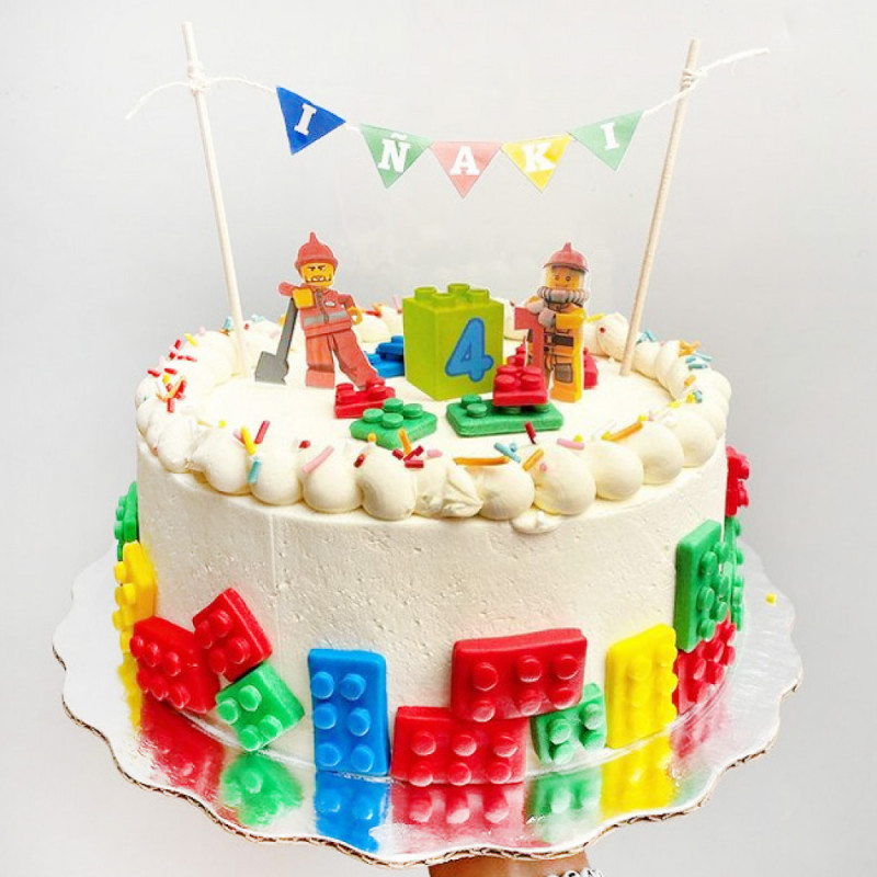 Кремовый торт Лего