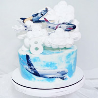 Торт с самолетами