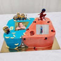 Торт для двоих именинников