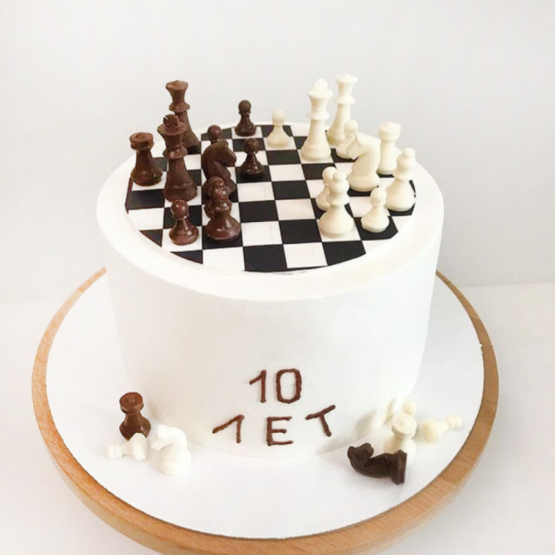 Торт шахматы на 11 лет