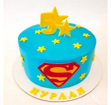 Торт для супермена на 5 лет