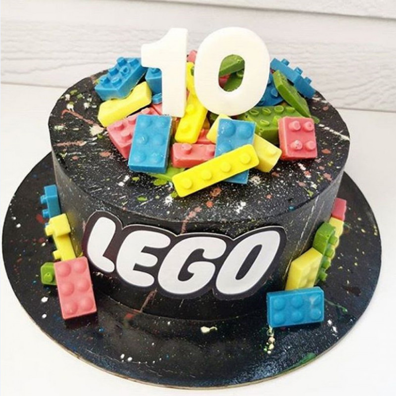 Торт Лего 10 лет