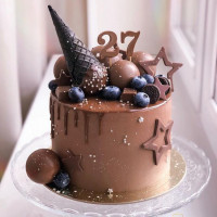 Шоколадный торт мороженое