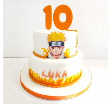 Торт Наруто на 10 лет