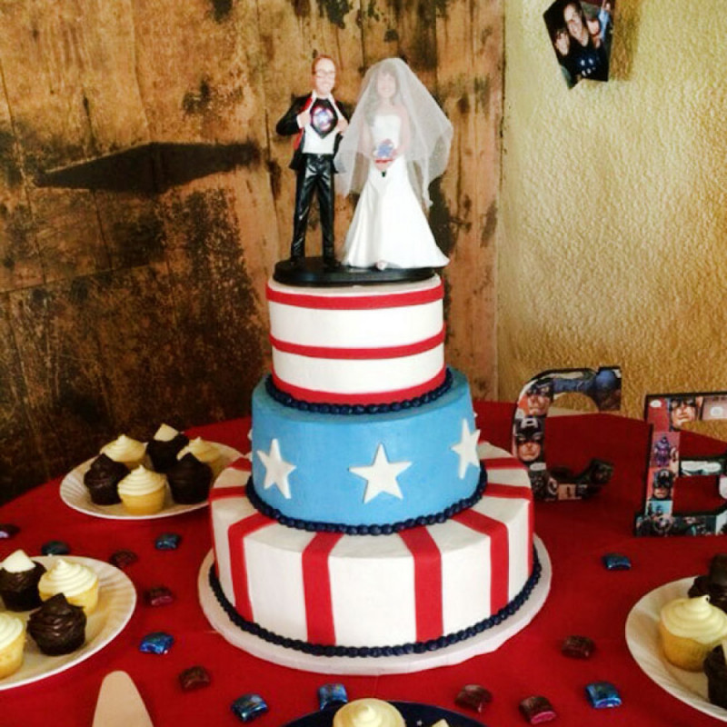 Свадебный торт в Американском стиле