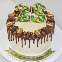 Кремовый торт на 23 февраля