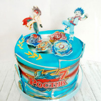 Торт в стиле игрушки Beyblade