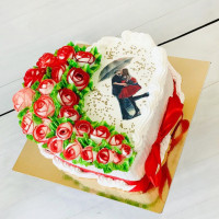 Романтичный торт на 14 февраля