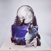 Торт Волки воют на Луну