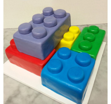 Торт в виде Лего