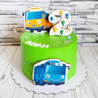 Торт Тайо маленький автобус
