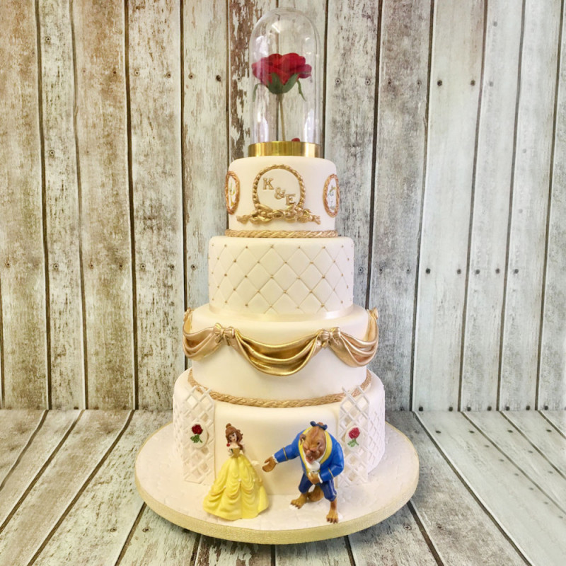 Свадебный торт Красавица и Чудовище