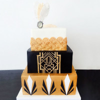 Свадебный торт в стиле Гетсби