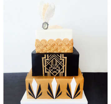 Свадебный торт в стиле Гетсби