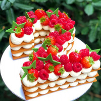 Торт цифра 2 года