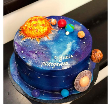 Торт космос на день рождения девочке