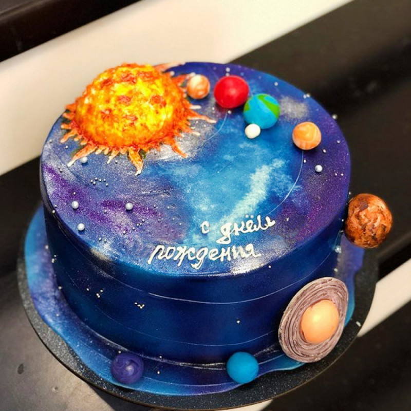 Торт космос на день рождения девочке