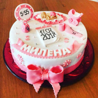 Торт на выписку из роддома для девочки