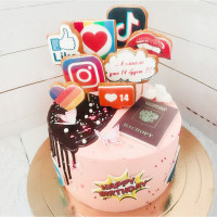 Торт в стиле соцсетей